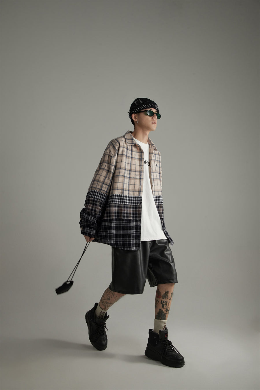 CHUU Flannel Check Oversized Shirt