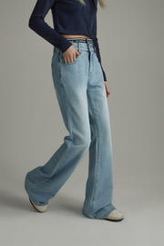 Semi-Bootcut Denim Jeans