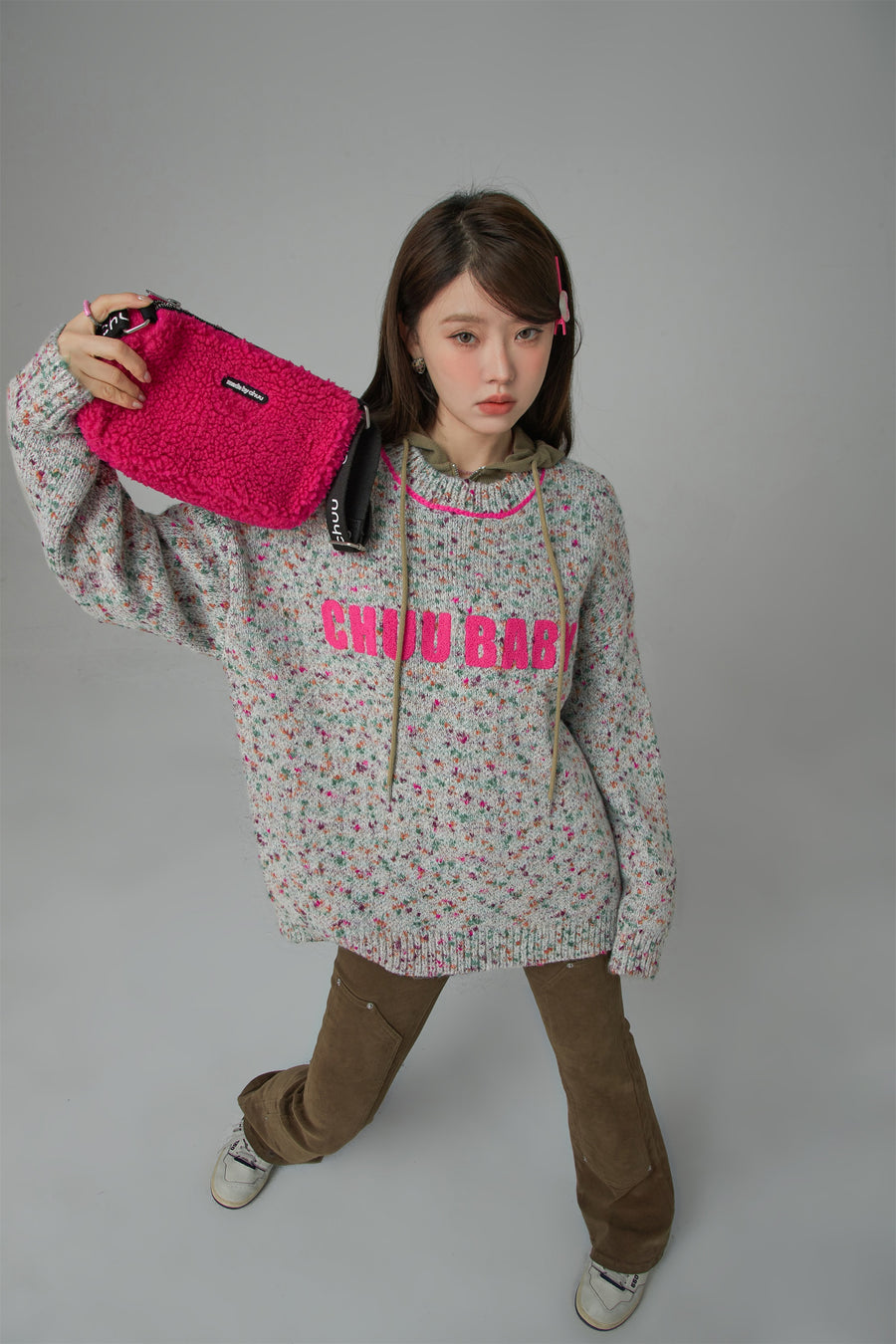 CHUU Sprinkles Everywhere Loose Fit Knit Sweater