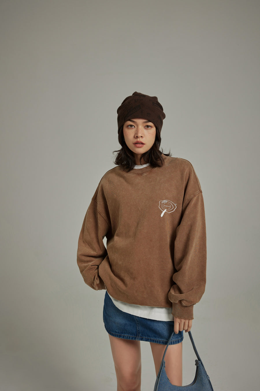 CHUU Look For The Mushrooms Sweatshirt