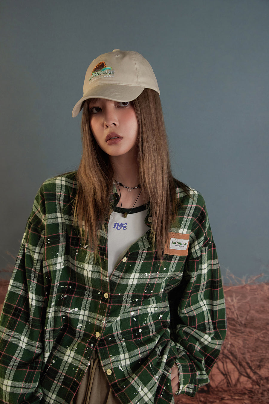 CHUU Mountain Embroidered Ball Cap Hat