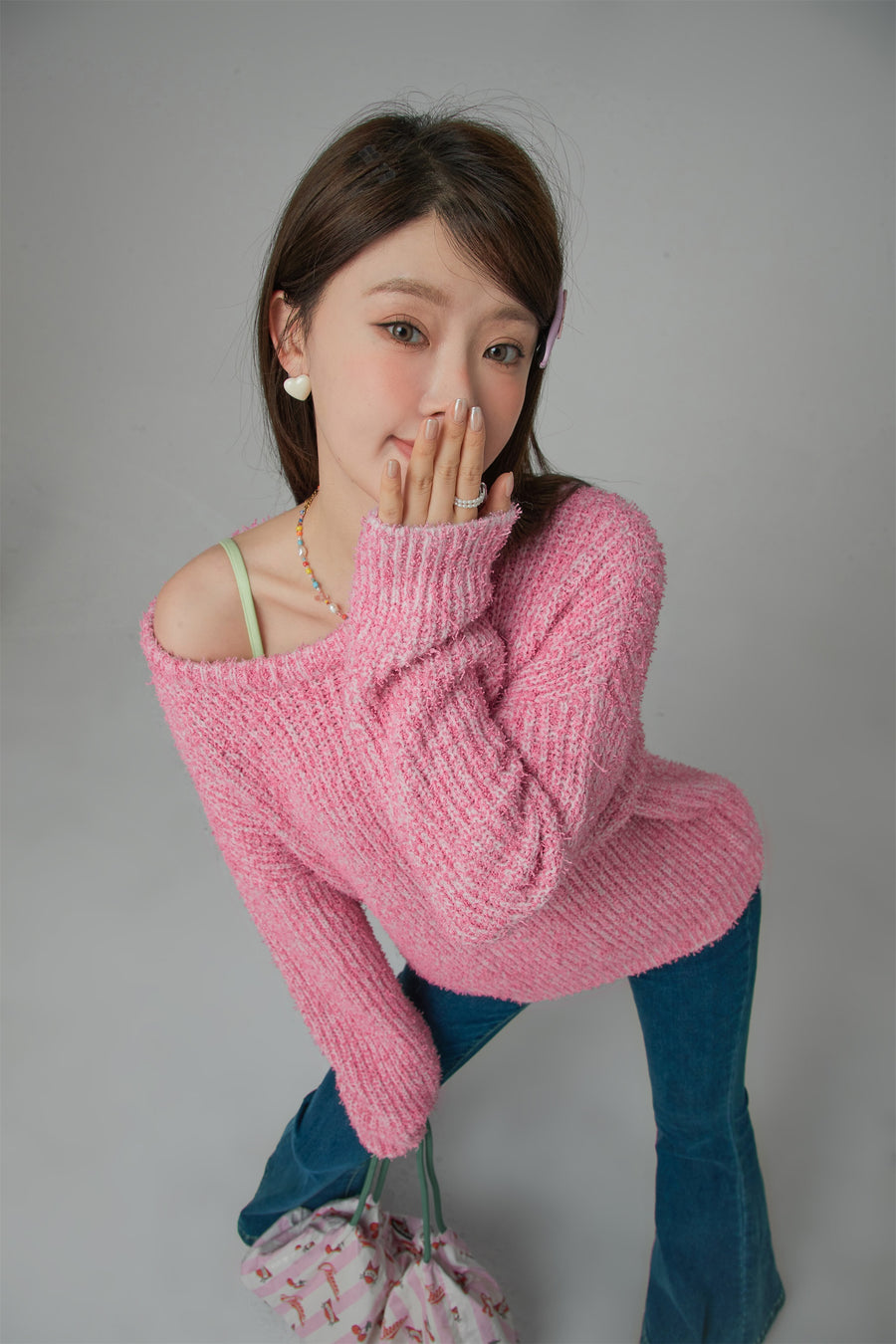 CHUU No Matter What I Do Oversized Ribbed Knit Sweater