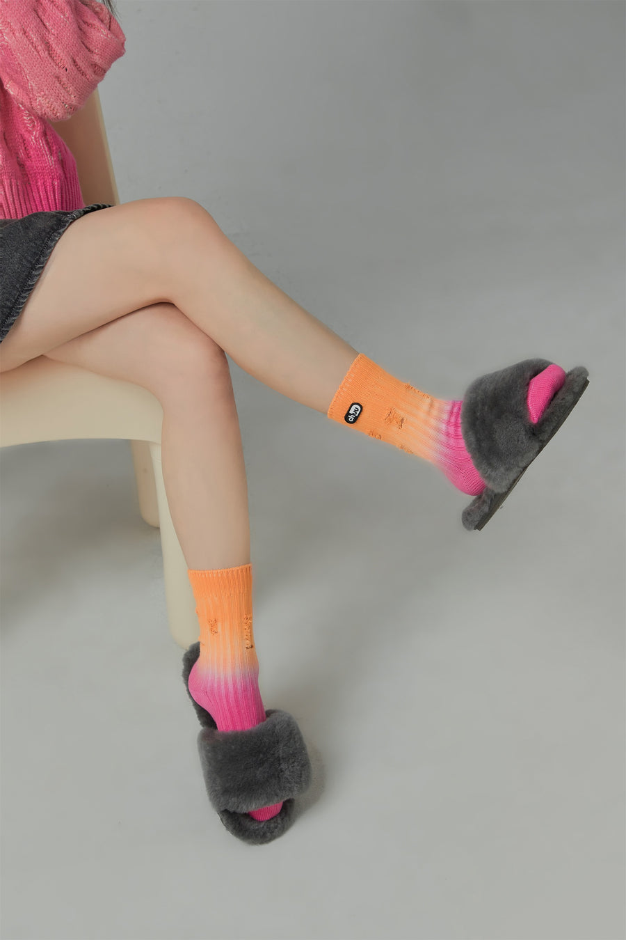 CHUU Sunset Gradient Socks