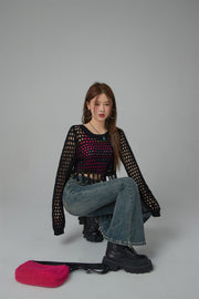 Charismatic Persona Cropped Knit Top