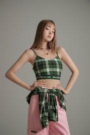 Scottish Check Crop Cami Top