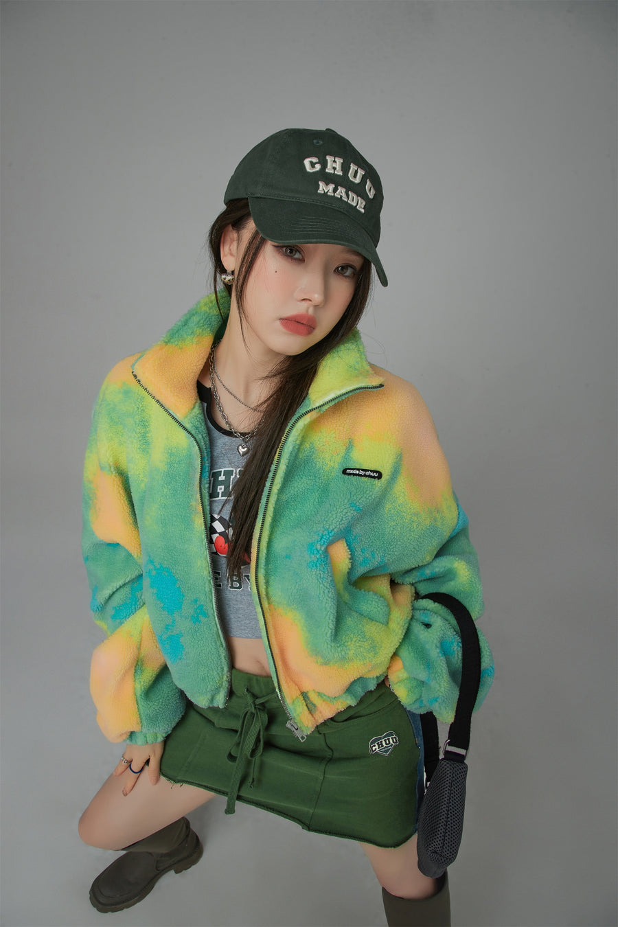 CHUU Crazy In Love Cozy Fleece Jacket