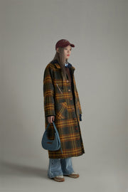 Vintage Check Loose Coat