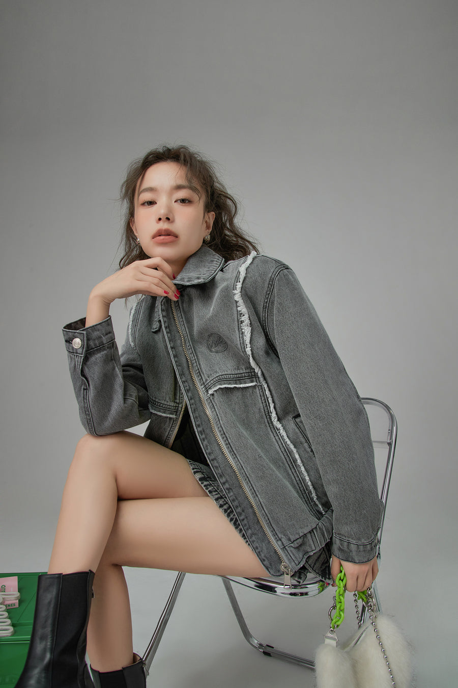 CHUU Always Better Together Denim Jacket