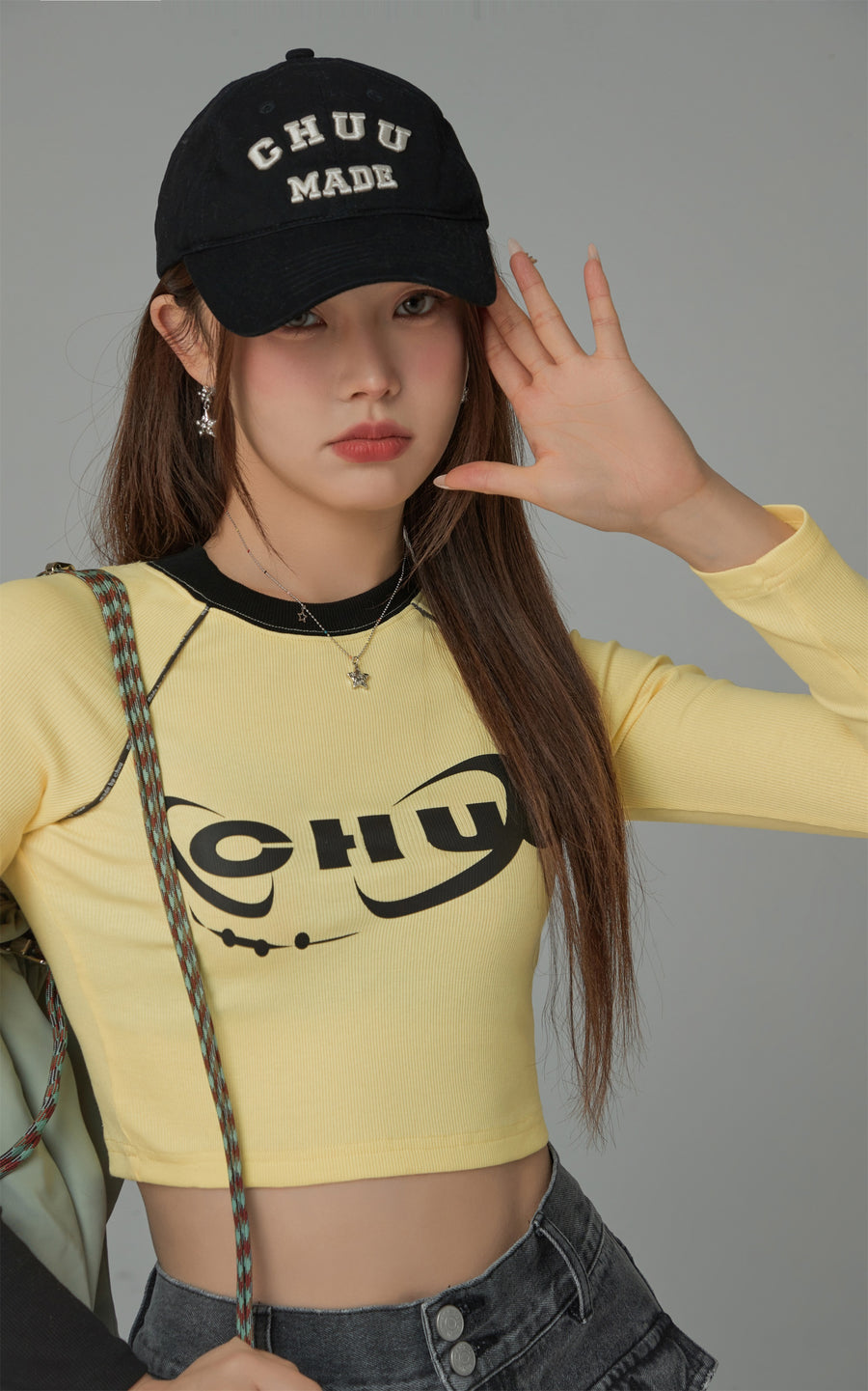 CHUU Back Split Raglan T-Shirt