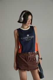 Noe Club Two Toned Sleeveless T-Shirt