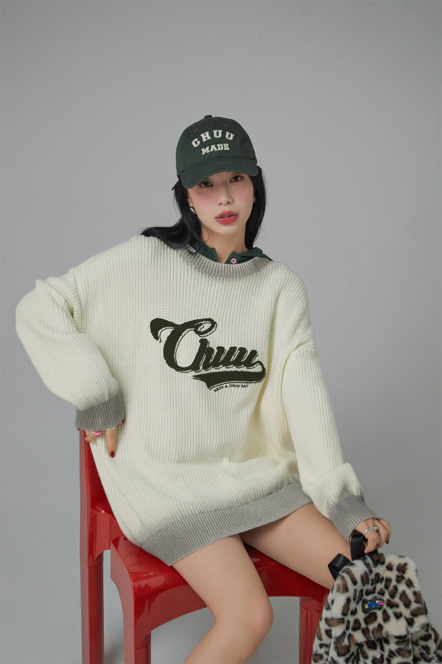 CHUU Oversized Ribbed Knit Sweater