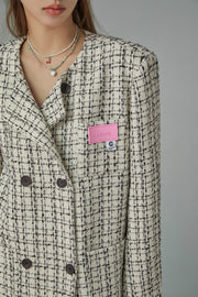 Princess Treatment Check Double Tweed Jacket