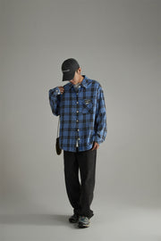 Vintage Check Button-Up Shirt