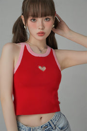 Heart Colored Sleeveless Shirt