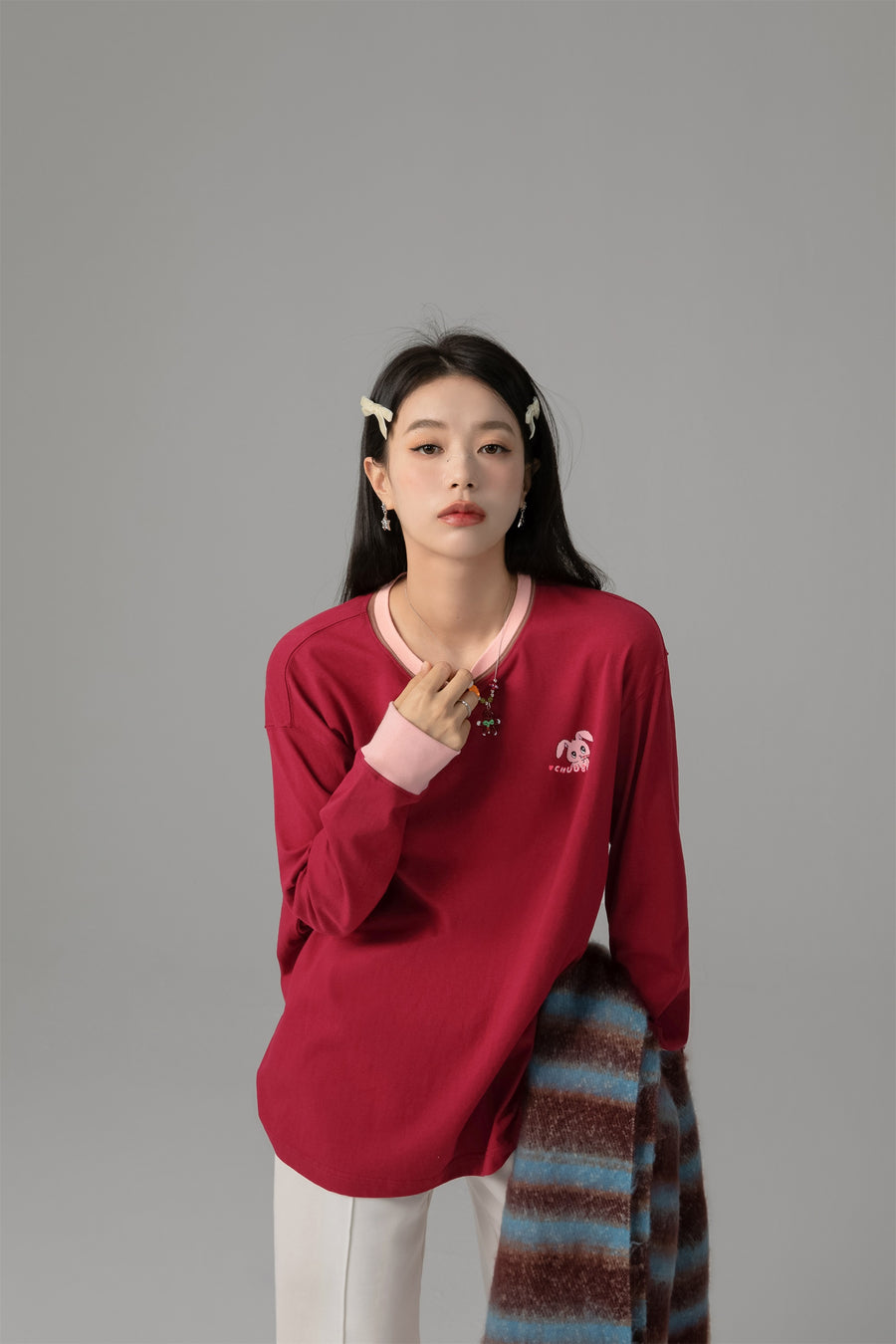 CHUU Retrograde Round Neck Sweater