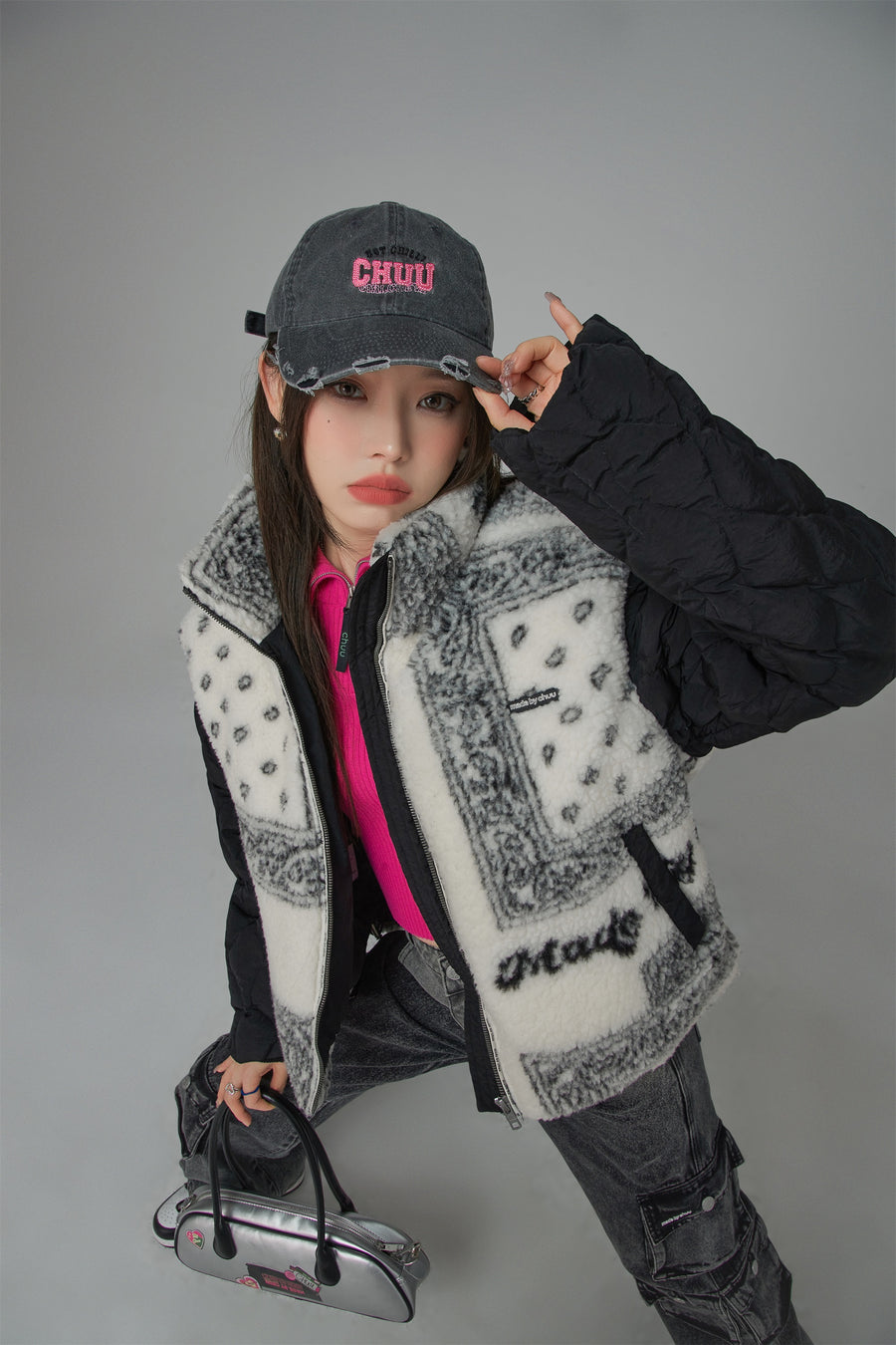 CHUU The Bright Side Short Padded Jacket