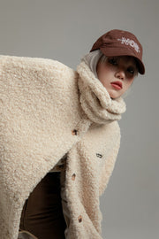 Fleece Loose Fit Button Jacket