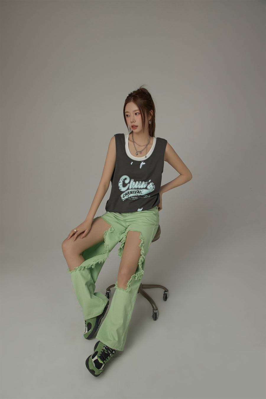 CHUU Carnival Loose Fit Sleeveless T-Shirt