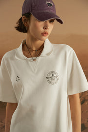 Star Circle Boxy Polo T-Shirt