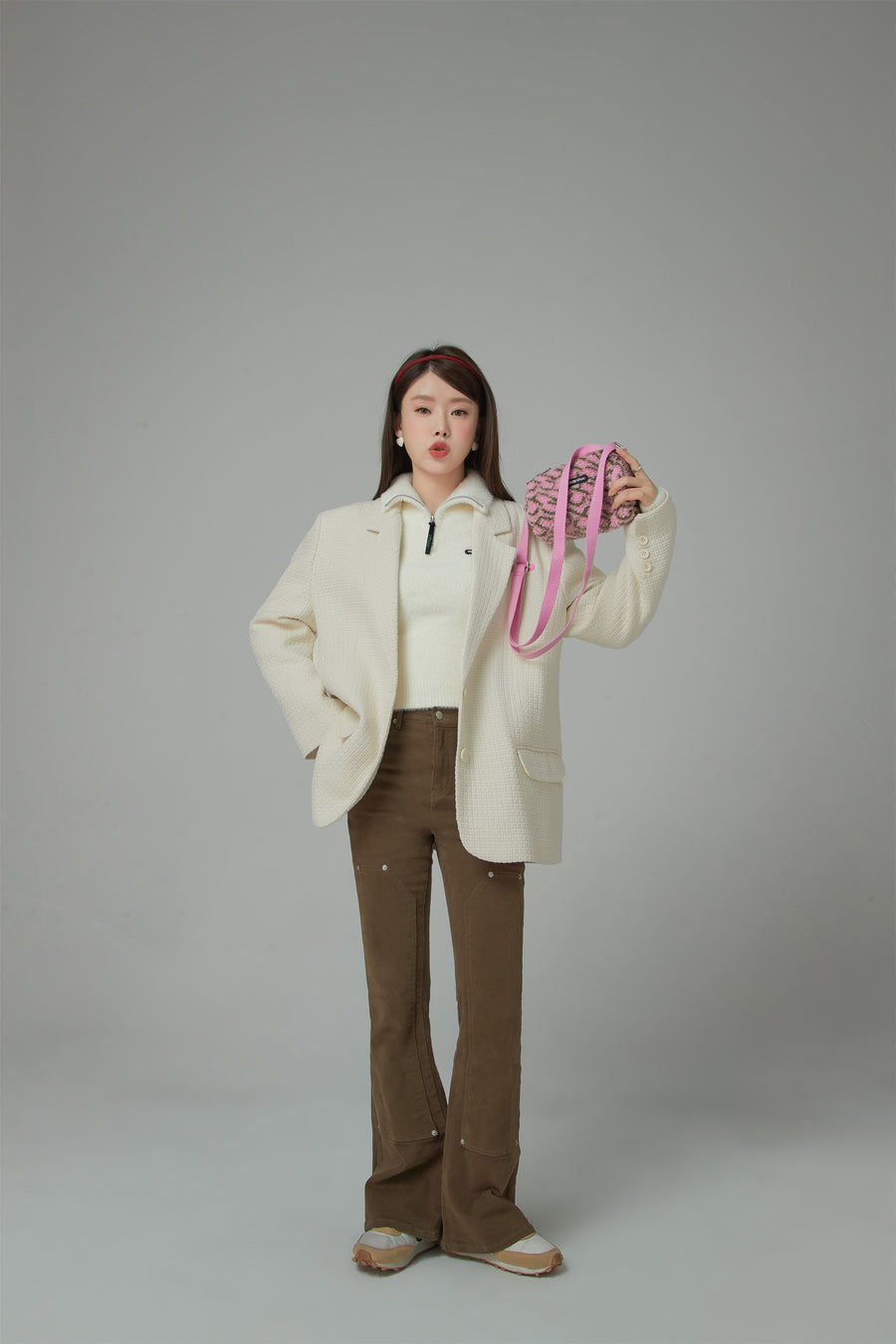 CHUU A Work Of Art Vintage Overfit Tweed Jacket