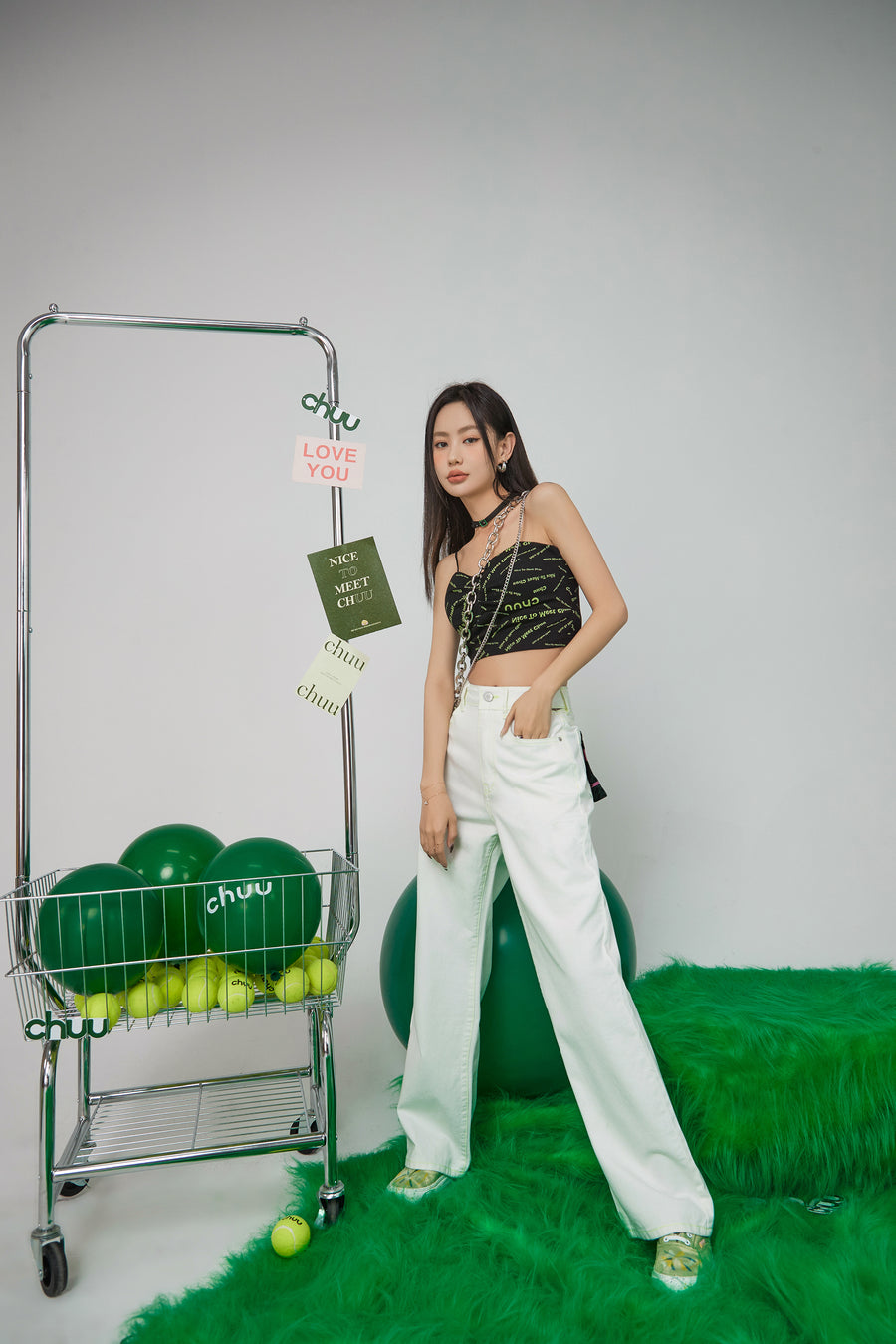 CHUU To Know The Real You Denim Pants