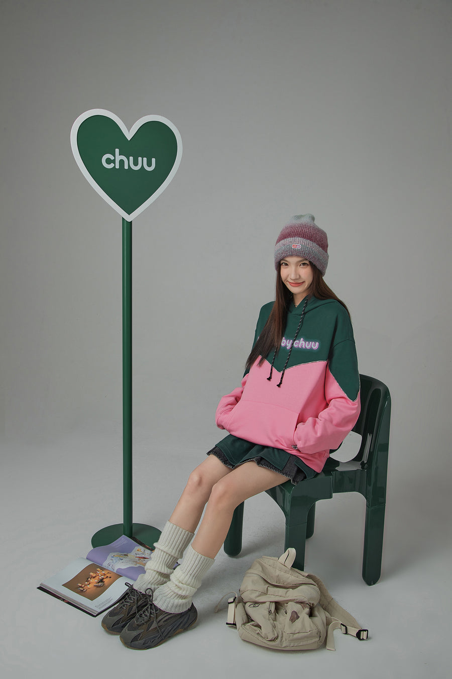 CHUU Epiphany String Loose Fit Hoodie