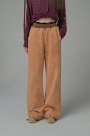 Vintage Wash Wide Jogger Pants