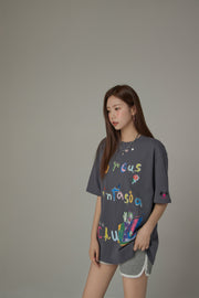 Circus Character Loose-Fit T-Shirt