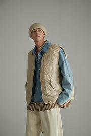 Simple Overfit Padded Vest