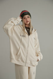 Colored Club Stretch Hooded Zip-Up