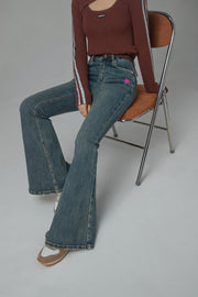 Wind Up Bootcut Denim Pants