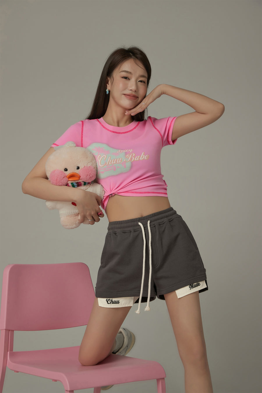 CHUU Chuu Made String Oversized Shorts