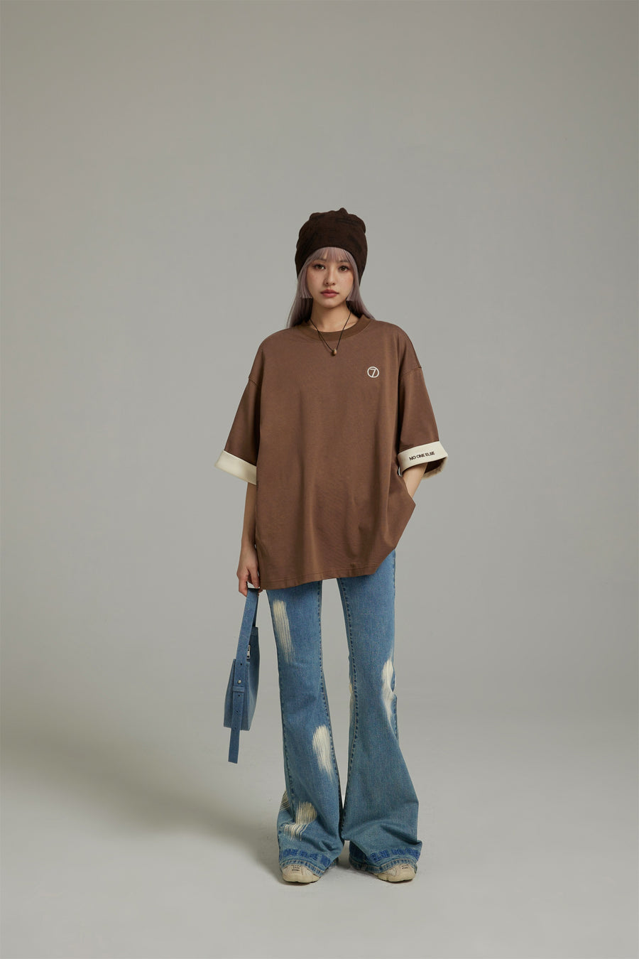 CHUU Line Color Loose Fit T-Shirt