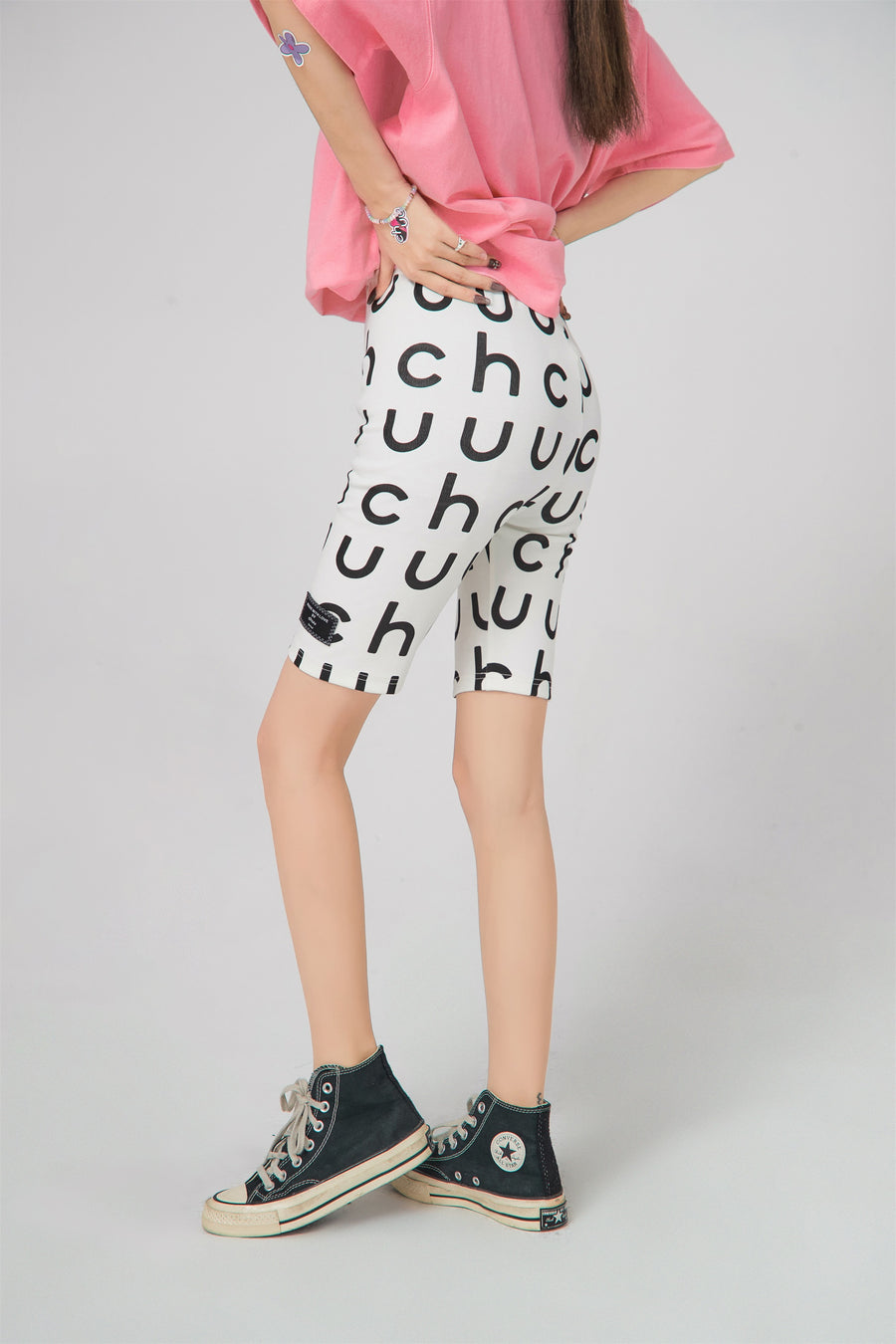 CHUU Chuu Logo Bermuda Legging Shorts