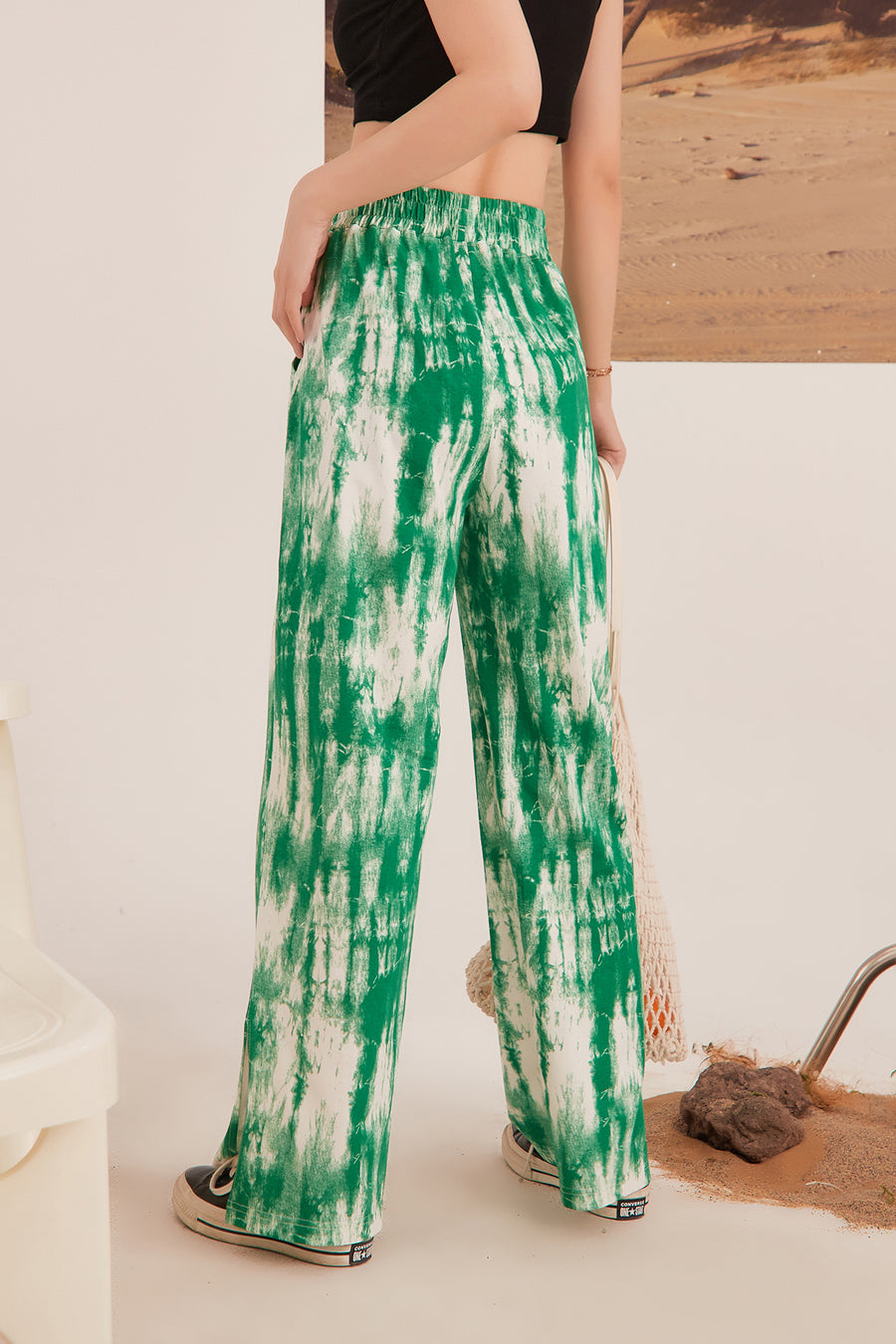 CHUU Tie-Dye Banding Pants