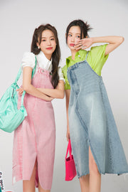 Temptation To Gossip Overalls Dress