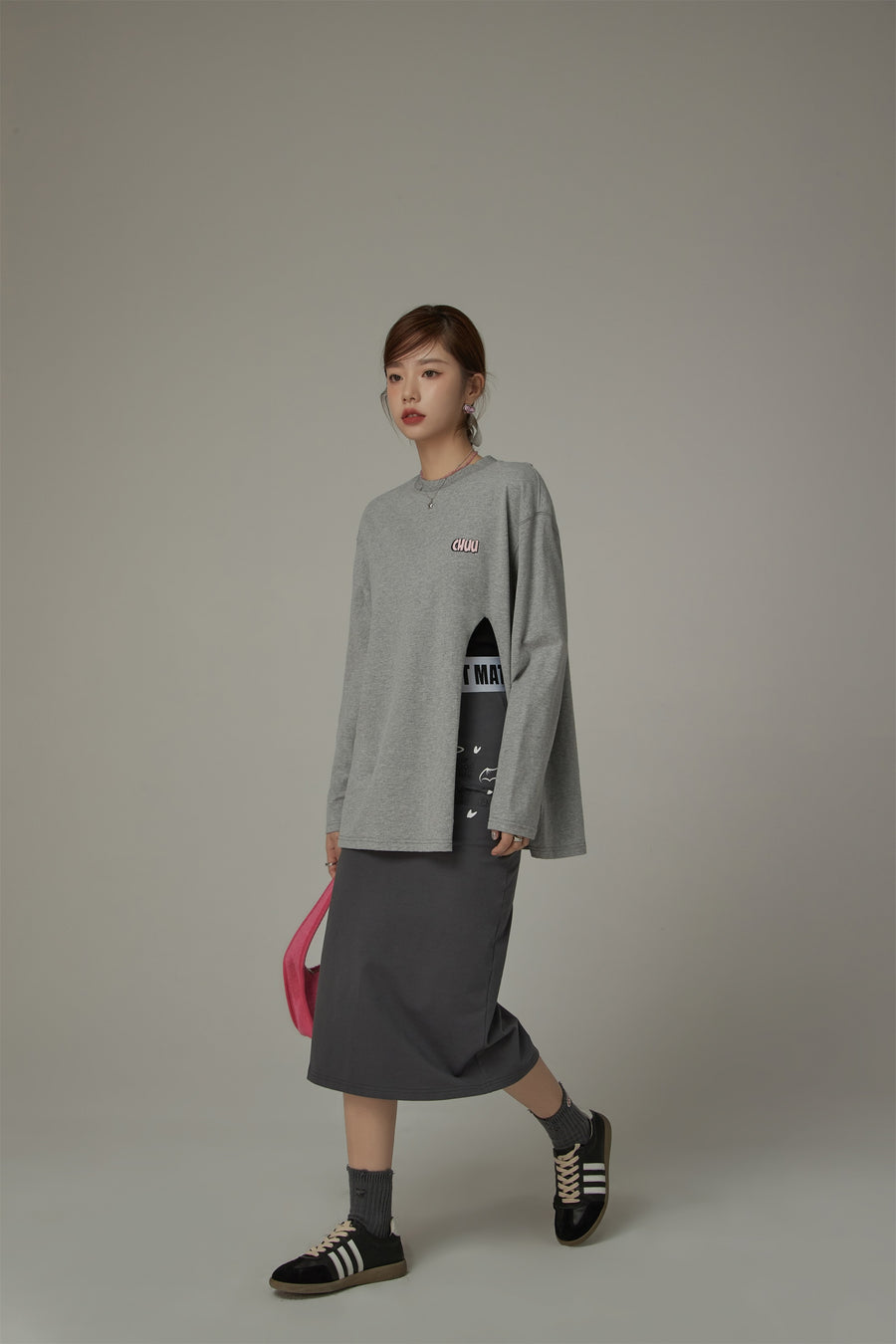 CHUU Split Loose Fit T-Shirt