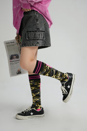 Camouflage Jacquard Knit Socks