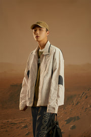 Star Circle Zip-Up Field Jacket