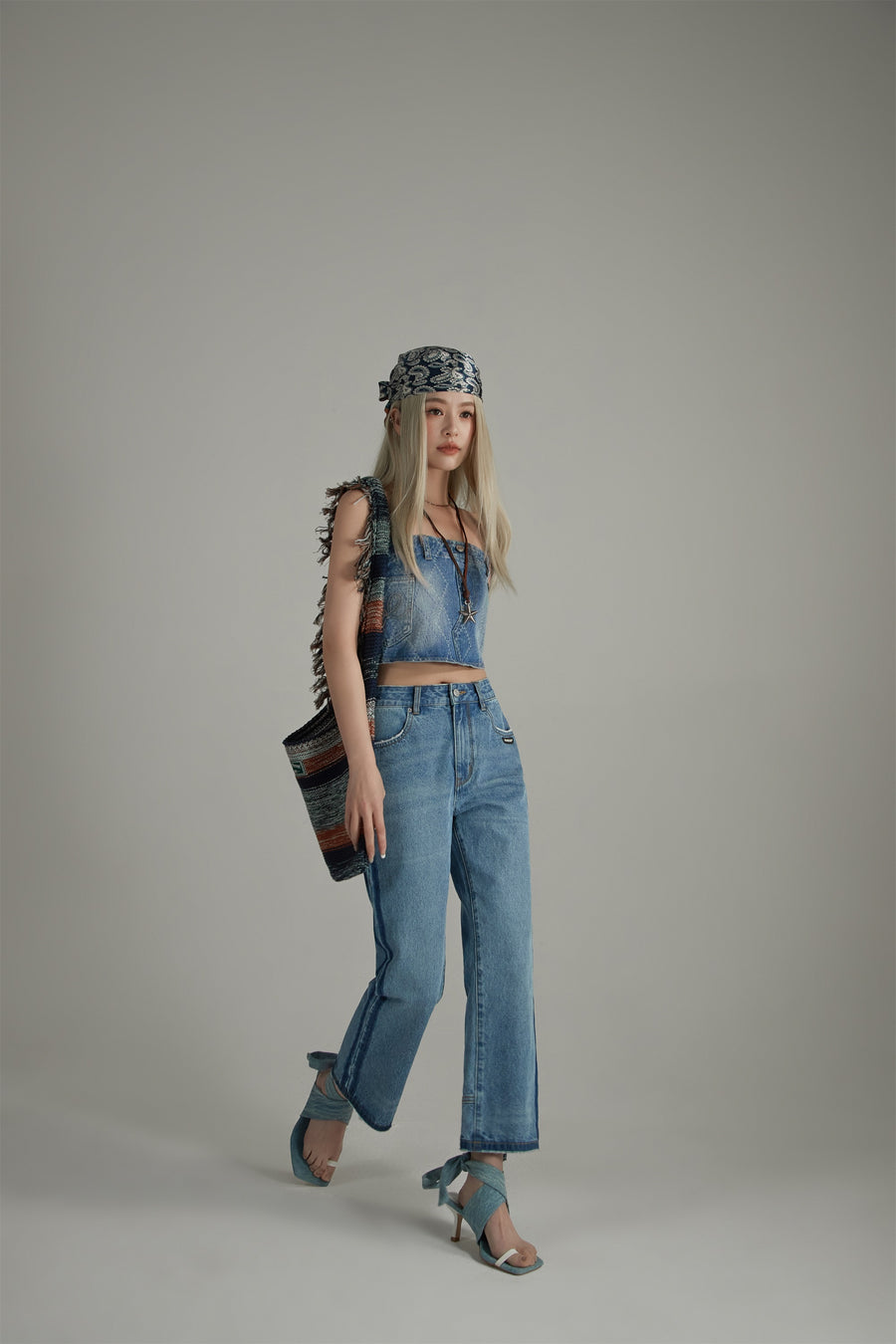 CHUU Semi Bootcut Denim Jeans