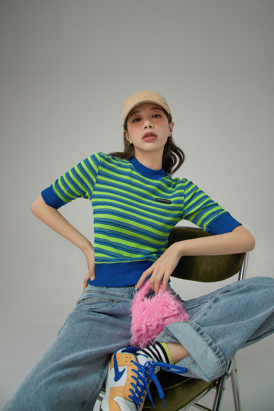 CHUU Wishing To Speak Out Stripes Top