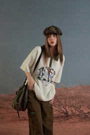 Skeleton Cowboy Polo T-Shirt