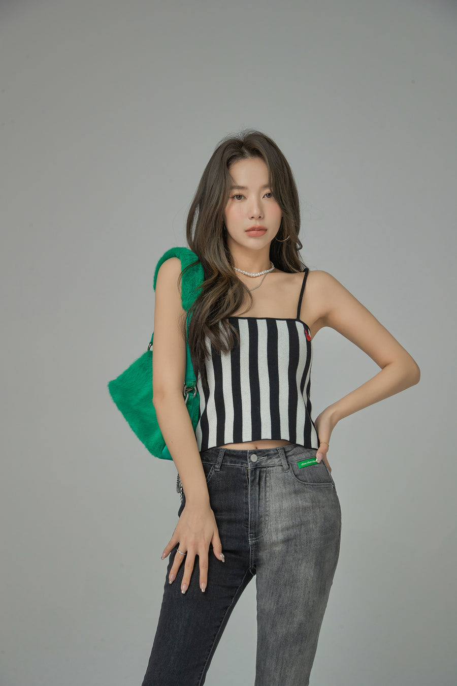 CHUU Get Into Your Universe Stripes Sleeveless Top