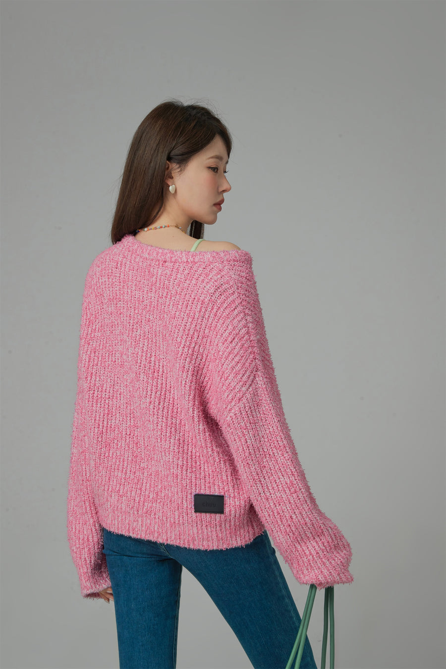 CHUU No Matter What I Do Oversized Ribbed Knit Sweater