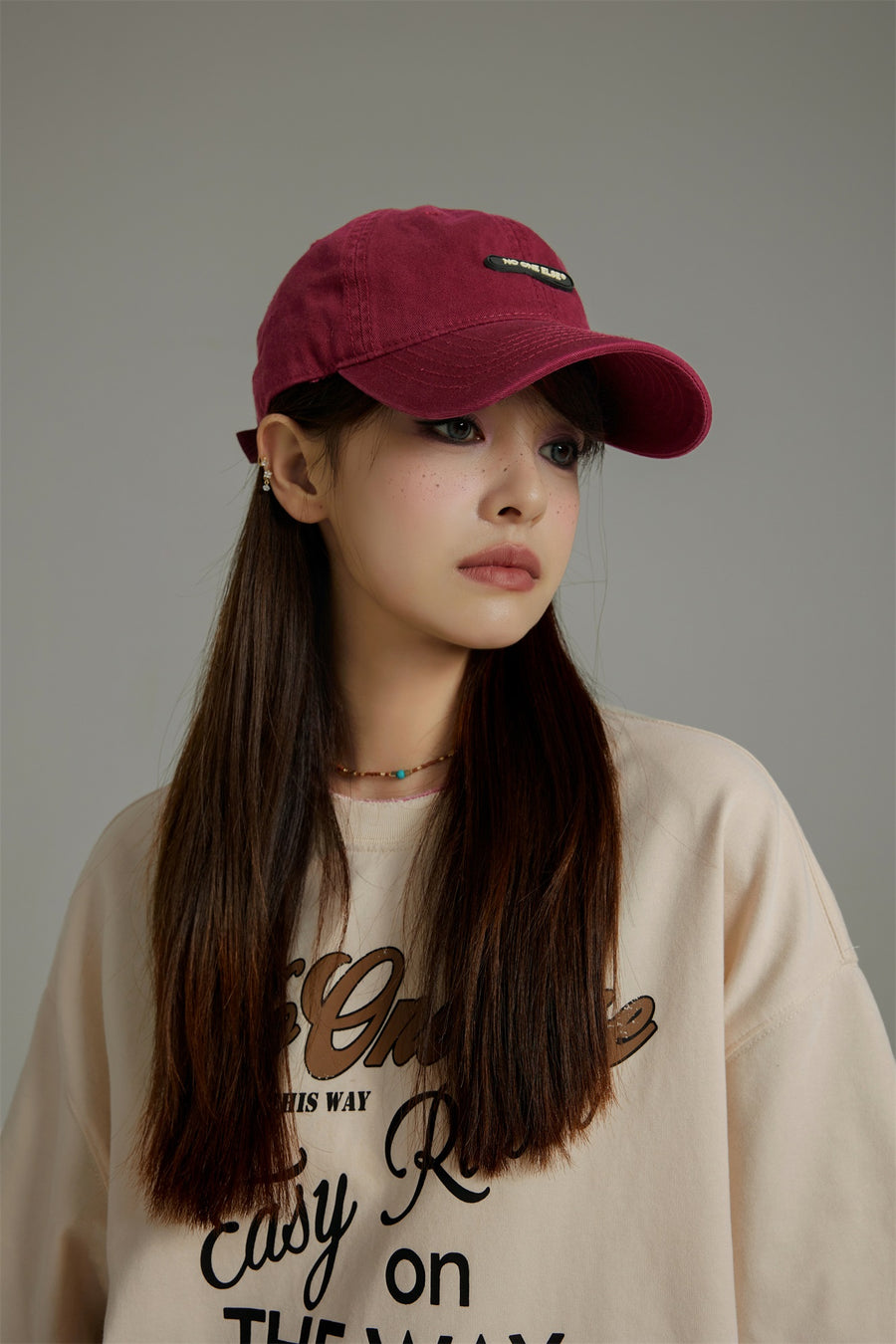 CHUU Simple Vintage Color Ball Cap Hat