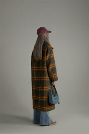 Vintage Check Loose Coat