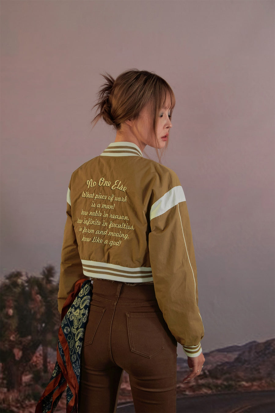 CHUU Say No Cropped Sport Jacket