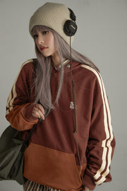 Color Matching Oversize Hoodie