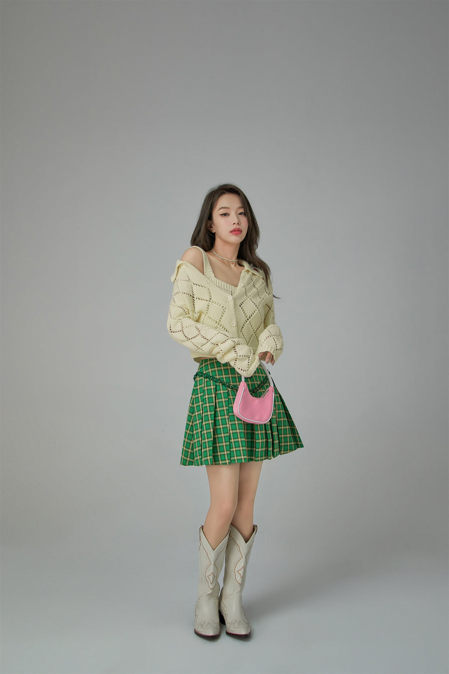 CHUU Made By Chuu Check Tennis Skirt