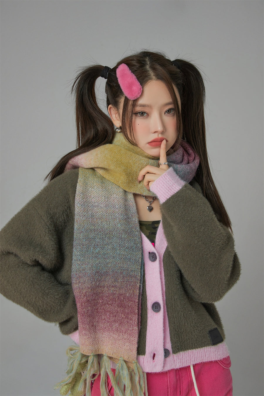 CHUU I Dream In Color V-Neck Knit Cardigan